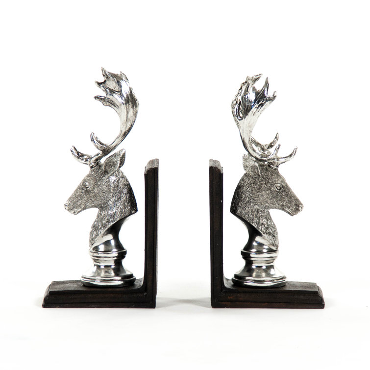 Zentique Deer Head Bookends Wayfair
